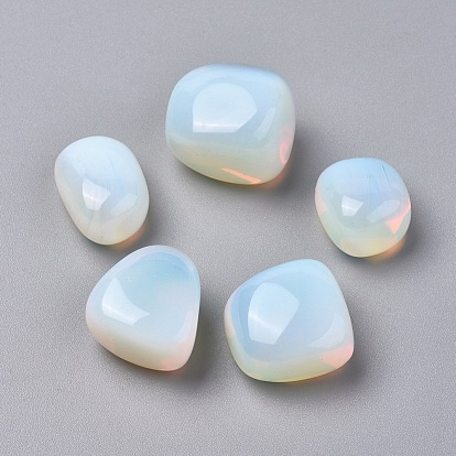 Opalite Beads, Tumbled Stone, Vase Filler Gems, No Hole/Undrilled, Nuggets
