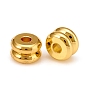 Long-Lasting Plated Brass Spacer Beads, Grooved Beads, Column