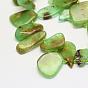 Natural Chrysoprase Beads Strands, Mixed Shapes