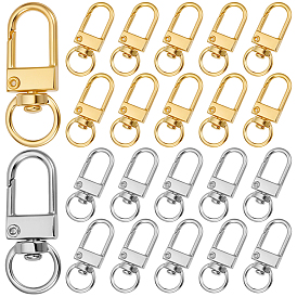 36 шт 2 цвета поворотные застежки из сплава, застежки-молнии