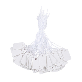 Бумажные ценники для ювелирных изделий, прямоугольные