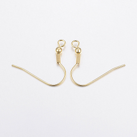304 нержавеющей стали серьги крюков, провод уха, с горизонтальной петлей