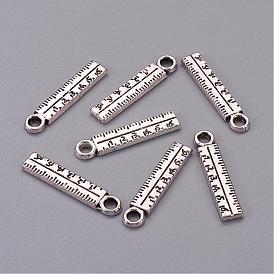 Tibetan Style Alloy Pendants for Teachers' Day, Lead Free & Cadmium Free, Ruler