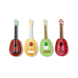 Printed Acrylic Pendants, Guitar with Fruit Charm