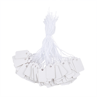 Бумажные ценники для ювелирных изделий, прямоугольные