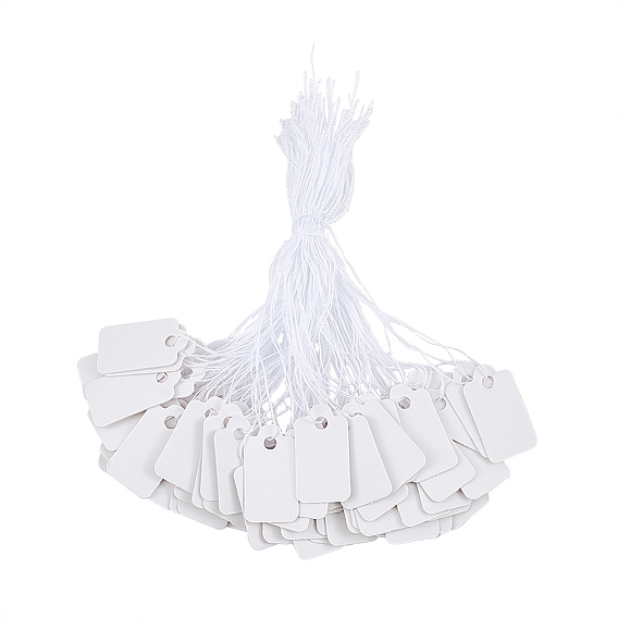 Бумажные ценники для ювелирных изделий, прямоугольные