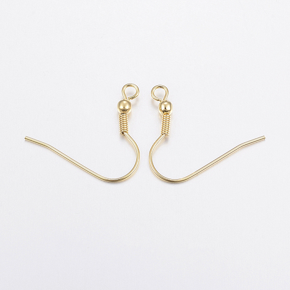 304 нержавеющей стали серьги крюков, провод уха, с горизонтальной петлей