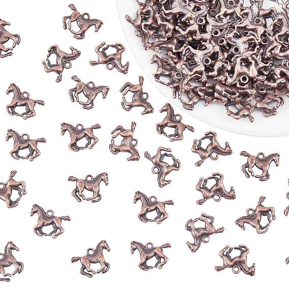 Tibetan Style Alloy Pendants, Lead Free & Cadmium Free & Nickel Free, Horse