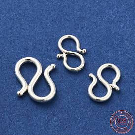 925 Sterling Silver S Shape Clasps
