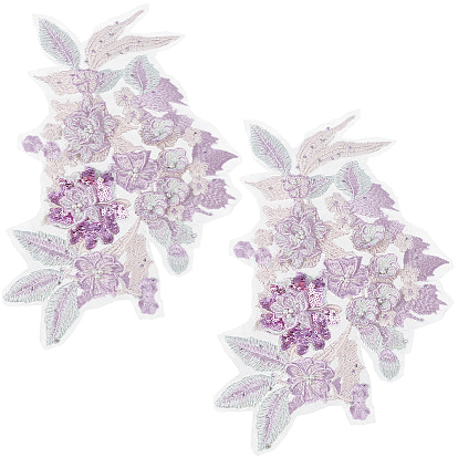 Кружевное вышивальное швейное волокно, аксессуары для одежды diy, цветочные тканевые лоскуты