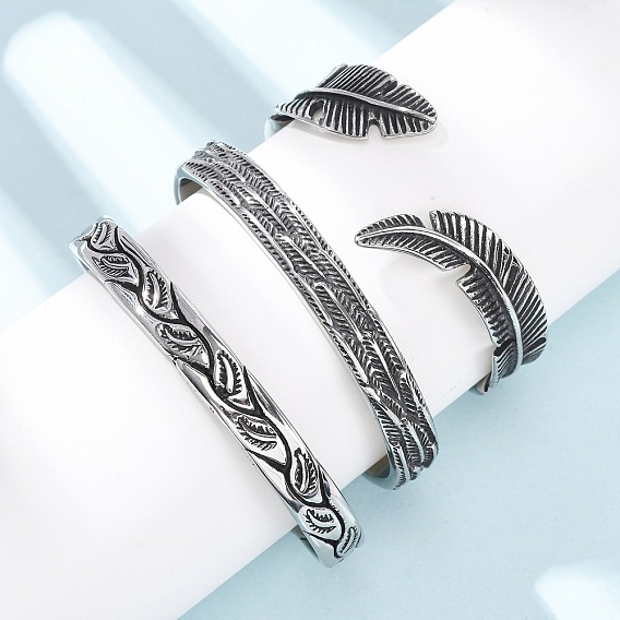 Ретро 316 браслеты-манжеты из хирургической нержавеющей стали