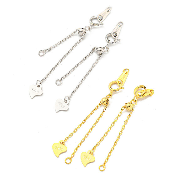 925 удлинитель цепи из серебра