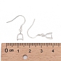 925 Sterling Silver Earring Hooks Findings, with Pendant Bails