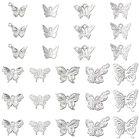 54 шт 9 стили подвески из сплава, бабочка