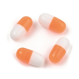 Opaque Resin Cabochons, Pill