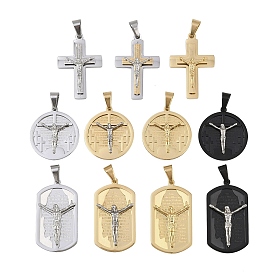 Тема Иисуса 304 подвески из нержавеющей стали, вакуумное покрытие pvd/ионное покрытие (ip)