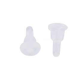 Silicone Full Cover Ear Nuts, Earring Backs, for Stud Earring Making
