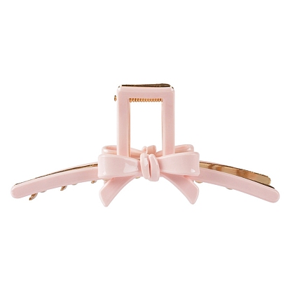 Bowknot Cellulose Acetate(Resin) Large Claw Hair Clips, with Alloy Clips, for Women Girls Thick Hair