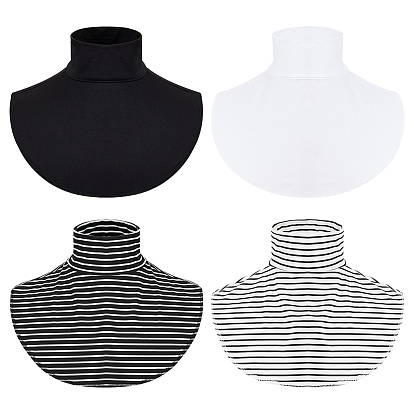 4шт 4 цвета полиэстер искусственный воротник, декольте отделка одежды пошив аппликации край, аксессуары для одежды diy