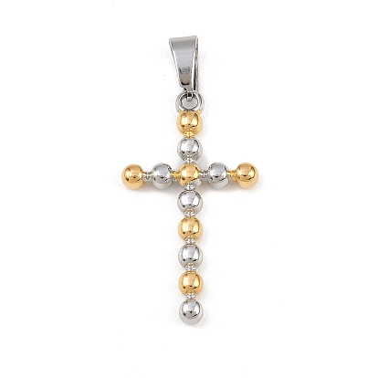 304 подвески из нержавеющей стали, крестик, ионное покрытие (ip)