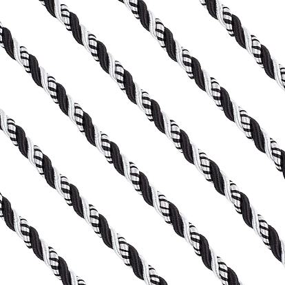 8.5м плетеный шнур из полиэстера для изготовления ювелирных изделий, круглые