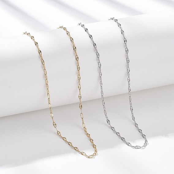 2мм 304 ожерелья из текстурированной цепочкой из нержавеющей стали