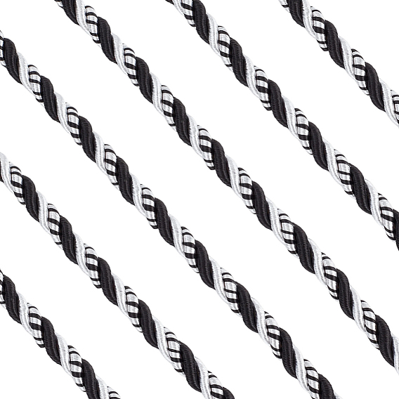 8.5м плетеный шнур из полиэстера для изготовления ювелирных изделий, круглые