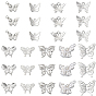 54 шт 9 стили подвески из сплава, бабочка