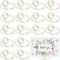 Alloy Place Card Holder, Cute Table Card Holder, for Wedding Decoration, Round