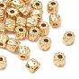 SHEGRACE Brass Beads, Cadmium Free & Nickel Free & Lead Free, Textured Column