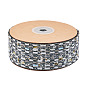 10 Yards Polyester Ribbon with Metallic Trimming, for Garment Accessories, Flat