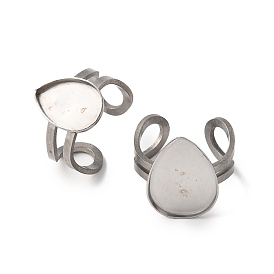 304 выводы открытой манжеты из нержавеющей стали, настройки кольца чашки безеля, слеза