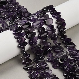 Природный аметист нитей бисера, самородки, упавший камень