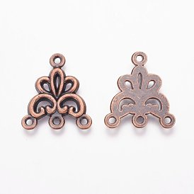 Liens de composants en alliage de lustre de style tibétain, fleur