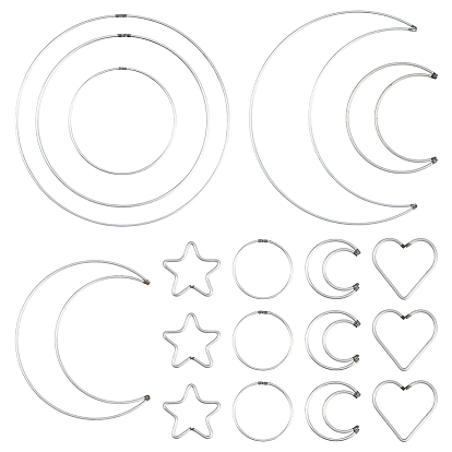 10 стильное железное кольцо для плетения сетки/паутинки своими руками с перьями, макраме и вязание узлов, разнообразные