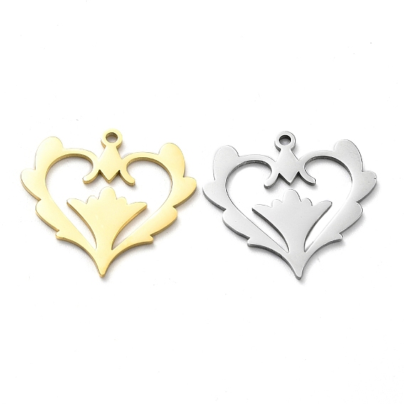 304 подвески из нержавеющей стали, лазерная резка, шарма сердца