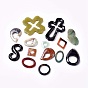 Natural Mixed Stone Pendants, Mixed Shapes, Mixed Material