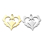 304 подвески из нержавеющей стали, лазерная резка, шарма сердца