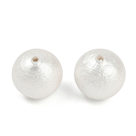 Compressed Cotton Pearl Beads, Eco-Friendly, Round