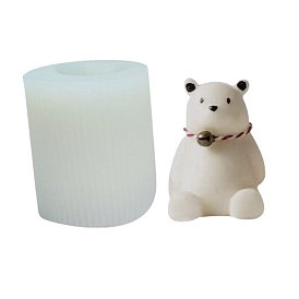 Bear DIY Candle Silicone Molds, Food Grade Silicone, Decoration Making, for Candle Making