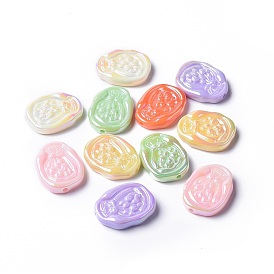 Opaque Acrylic Beads, Flower