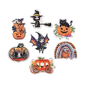 Акриловые подвески с принтом на хэллоуин