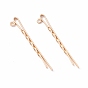 Iron Hair Bobby Pin Findings, with Loop