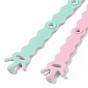 Silicone Baby Pacifier Holder Chains, Baby Chewing Teething Toys for Baby Shower, Crown