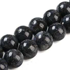 Natural Larvikite Beads Strands, Round