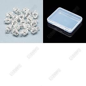5 Stück 925 Sterling Silber Charms, mit Sprungring, Krone