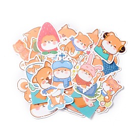 Waterproof Self Adhesive Paper Stickers, for Suitcase, Skateboard, Refrigerator, Helmet, Mobile Phone Shell, Colorful