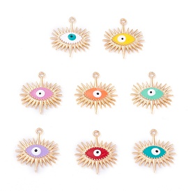Pendentifs en émail , or et de lumière, mauvais œil