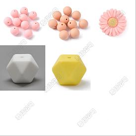 5 styles de perles de silicone écologiques de qualité alimentaire