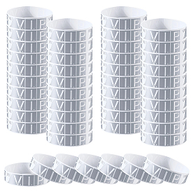 200Pcs VIP PP Plastic Waterproof Bracelets, Cord Bracelets for Men Women